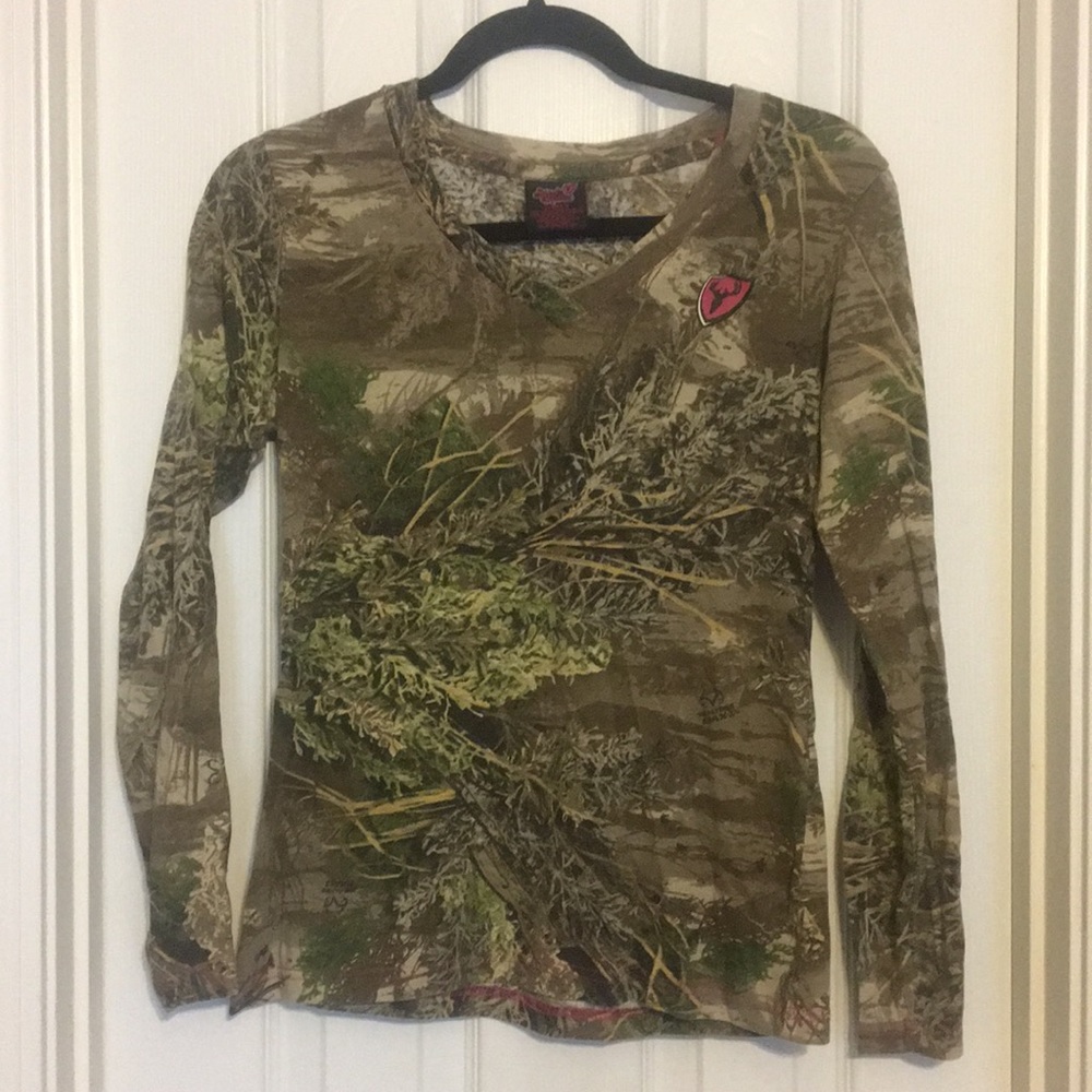 Camouflage long sleeve shirt